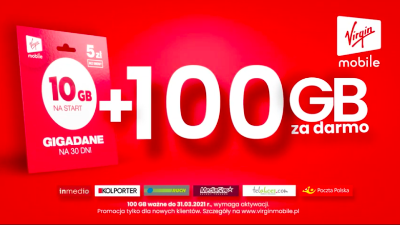 Play po przejęciu Virgin Mobile z nową ofertą na kartę i promocją 100 GB transferu za darmo