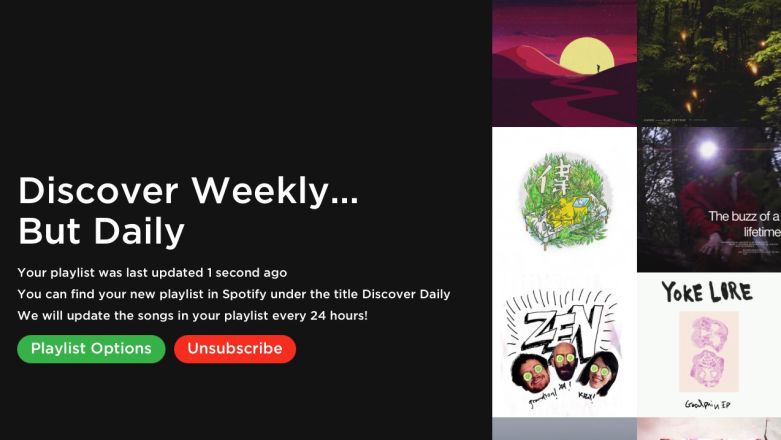 Discoverify pozwoli stworzyć osobiste dzienne playlisty dostosowane do waszego gustu i humoru