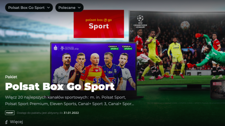 Polsat Box Go Sport - moc emocji sportowych na komputerze, smartfonie, tablecie i telewizorze