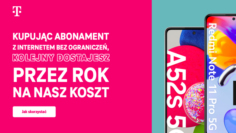 T-Mobile: drugi abonament głosowy lub za światłowody nawet rok bez opłat