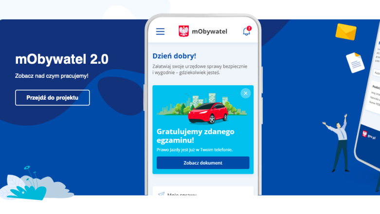 Oto przyszłość e-administracji w Polsce - poznajcie mObywatel 2.0 w aplikacji i na stronie