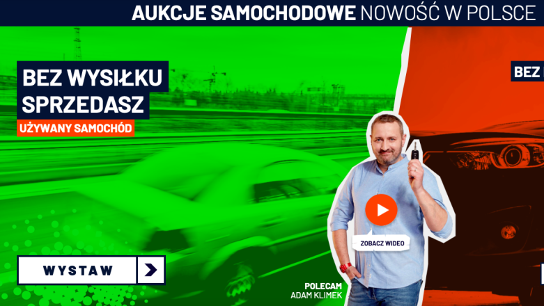 Pierwszy portal aukcyjny, na którym kupisz lub sprzedasz auto w drodze licytacji