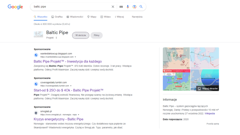 Drogie Google prośba o nie reklamowanie oszustów na stronie głównej
