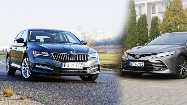 Toyota Camry Hybryda kontra Skoda Superb 2.0 TDI (diesel) i Superb iV Plug-In Hybrid – test i porównanie