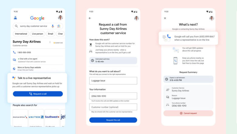 Google zadzwoni za Ciebie na infolinie i poinformuje gdy zgłosi się człowiek