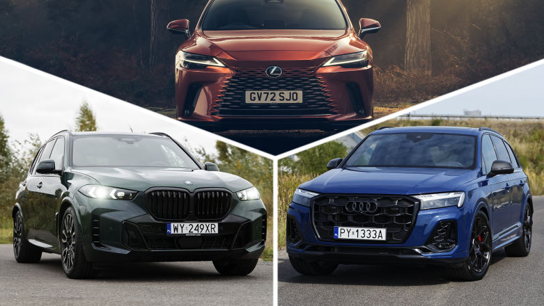 Który hybrydowy SUV premium? Audi Q7 60 TFSIe, BMW X5 xDrive50e czy Lexus RX 450h+?