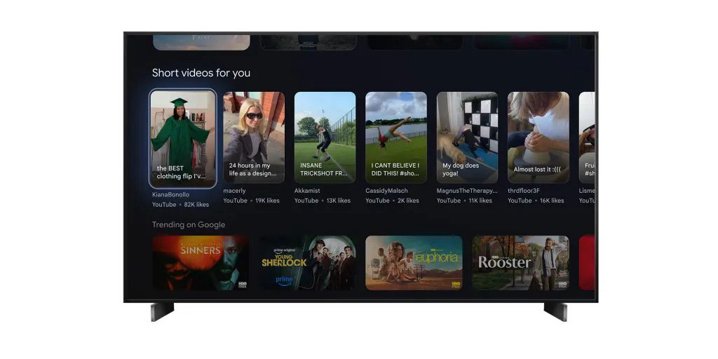 Ogrom zmian nadchodzi w Google TV. Wśród nich "shortsy"