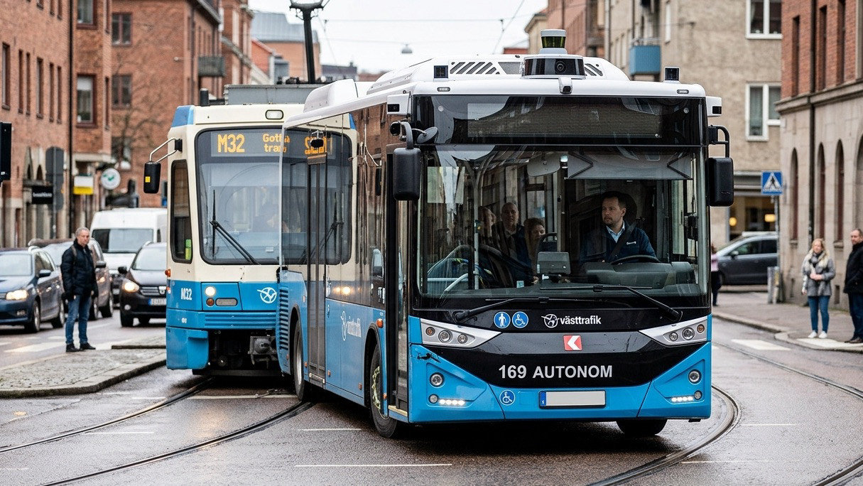 Pierwszy przejazd skończył się kraksą. Tak Szwedzi "uczcili" pierwszą trasę autonomicznego autobusu