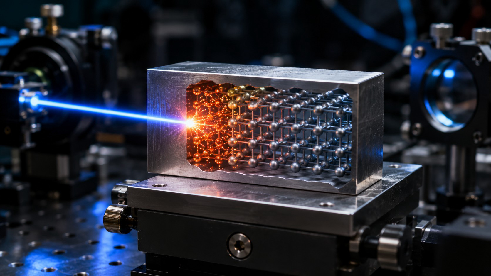 Laser zmienia strukturę metalu, zanim ten zdąży się nagrzać — przełom z Manchesteru